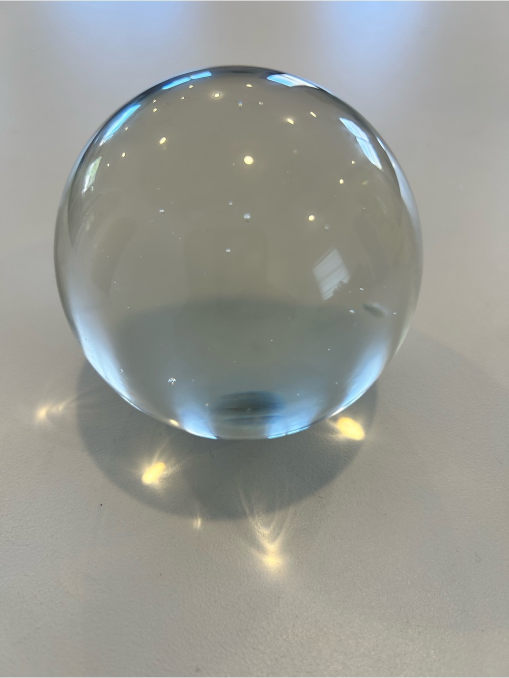 Glass Dome Paperweight 3 inch Diameter